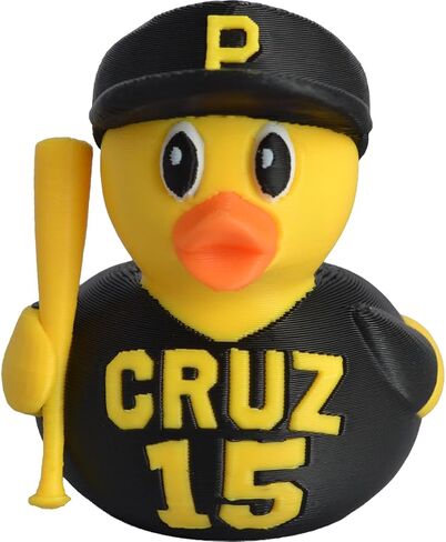 Pittsburgh Baseball Duck/Hoist The Cone/Black, Gold, & Orange Hard Plastic Figure in Saudi Arabia