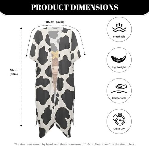 Women's Kimono Swimsuit Cover Up Summer Beach Cover Up Casual Loose Swimsuit Coverup in Saudi Arabia