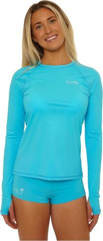 Salt Life Women's Live Salty Rash Guard Top, Long Sleeve, UPF 50+, Uv Sun Protection, Beach Cover Ups for Women in Saudi Arabia