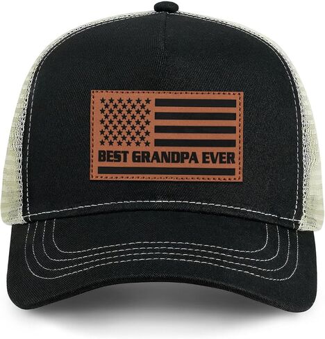 Best Grandpa Ever Hat American Flag Baseball Cap in Saudi Arabia