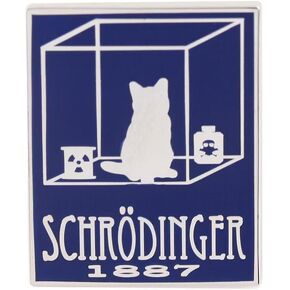 Schrödinger's Cat Enamel Pin - Quantum Physics & Science Humor Brooch for Backpacks, Jackets, Hats, and Bags - Gift for Physicists, Students, and Nerd Humor Fans in Saudi Arabia