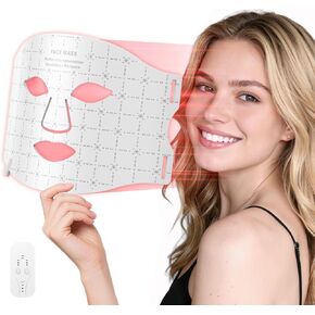 Red Light Therapy for Face, 7-1 Colors LED Light Therapy mask, Rechargeable LED Face Mask for Anti-Aging, Skin Firming & Radiant Glow at Home in Saudi Arabia