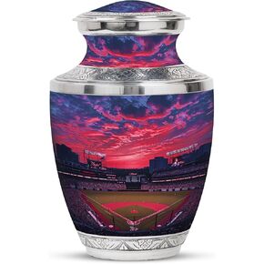 Baseball Urn for Ashes Adult Male - 10 Inch Funeral Urns for Human Ashes Adult Female - Large Baseball Urns for Mom & Dad - Decorative Memorial Cremation Urn for Women & Men in Saudi Arabia