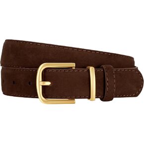 VONMELLI Women Suede Leather Belt for Jeans Dress with Fashion Gold Buckle Ladies Waist Belts in Saudi Arabia