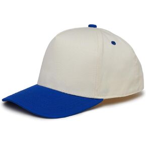 Two Tone Vintage Snapback Hat - Blue/Beige in Kuwait