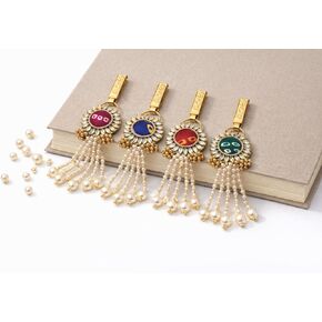 Matrika Hand Made Saari Key Chain | Satka for Haldi Kumkum | Set of 4 Saari| Chain Pasupu kumkum | Tamboolam | Return Gift | B_Satka1 in Saudi Arabia