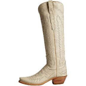 Cowboy Boots for Women Knee High Cowgirl Boots with Classic Embroidered Pointed Toe Chunky Heel Fashion Retro Pull On Tall Boot for ladies Party Concert in Kuwait