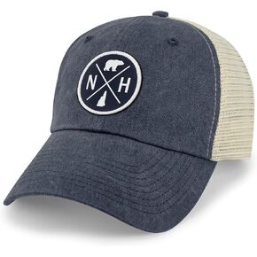 Chowdaheadz NH Circle Emblem Relaxed Trucker Hat in Saudi Arabia