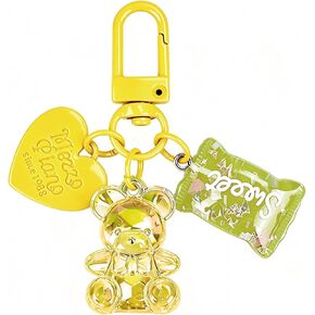 Bear Keychain Cute Bag Charm Handbag Purse Key Backpack Car Keys Accessories in Saudi Arabia