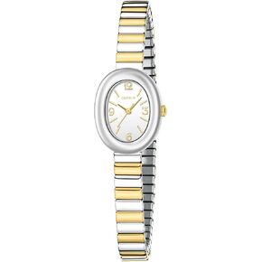 CNYXCN Small Gold Watches for Women,Analog Womens Watch with Stainless Steel Expansion Band,Dainty Oval Case.Water Resistant in Saudi Arabia