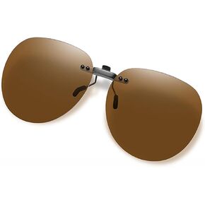 Clip On Sunglasses Polarized Unisex Anti-Glare Driving Glasses Non-Flip Up in Saudi Arabia