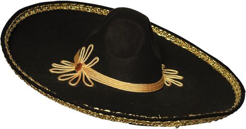 UnderWRAPS Sombrero مع إكسسوار زي للبالغين بزخرفة معدنية ذهبية in Kuwait