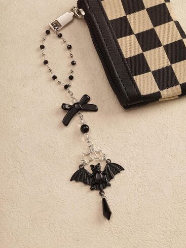 Sacina Gothic Bat Star Car Hanging Charm, Goth Witchy Purse Wallet Charm, Goth Emo Punk Grunge Car Accessories in Kuwait