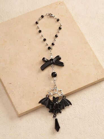 Sacina Gothic Bat Star Car Hanging Charm, Goth Witchy Purse Wallet Charm, Goth Emo Punk Grunge Car Accessories in Kuwait