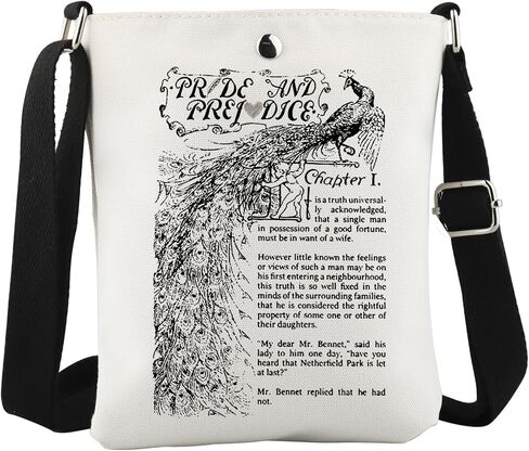 حقيبة WCGXKO Bookish Gift Pride Book Crossbody هدية جين الأدبية لمحبي الكتب in Kuwait