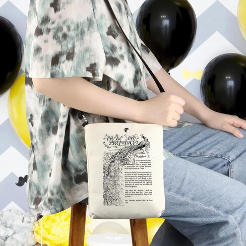 حقيبة WCGXKO Bookish Gift Pride Book Crossbody هدية جين الأدبية لمحبي الكتب in Kuwait