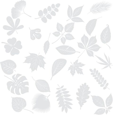 Leaf-Shaped Window Clicks for Bird Safety - Non-Adhesive Anti-Collision Decals to Prevent Bird Strikes, Decorative Vinyl Window Stickers (1 Set) in Saudi Arabia