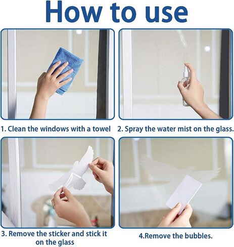 Leaf-Shaped Window Clicks for Bird Safety - Non-Adhesive Anti-Collision Decals to Prevent Bird Strikes, Decorative Vinyl Window Stickers (1 Set) in Saudi Arabia