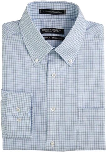 Forsyth of Canada Tailored Fit Non-Iron Long Sleeve Dress Shirt in Saudi Arabia