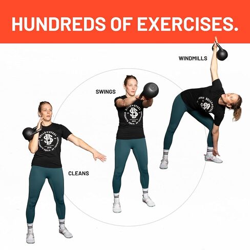 Adjustable Kettlebell 6-12kg [Bells of Steel] Kettle Bell Weight Set, Steel Shell, Internally-Loaded for Full Body Workouts, Competition Standard 35mm Handle in Kuwait