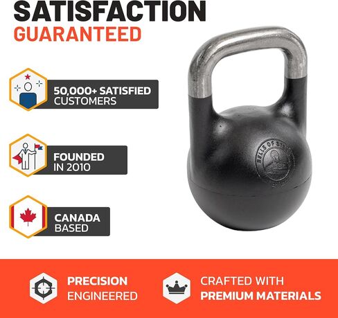 Adjustable Kettlebell 6-12kg [Bells of Steel] Kettle Bell Weight Set, Steel Shell, Internally-Loaded for Full Body Workouts, Competition Standard 35mm Handle in Kuwait