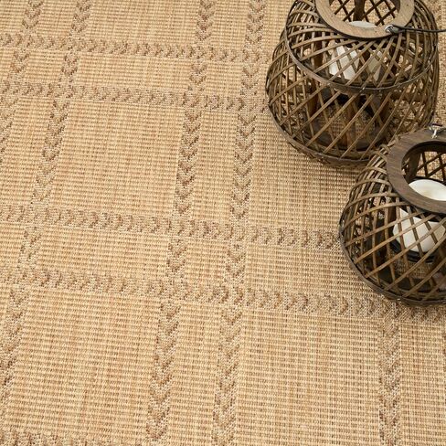 Nourison Home Horizon Indoor/Outdoor Green 8' x 10' Area Rug - Easy Clean, Non Shedding, Bed Room, Living Room, Dining Room, Kitchen (8' x 10') in Kuwait