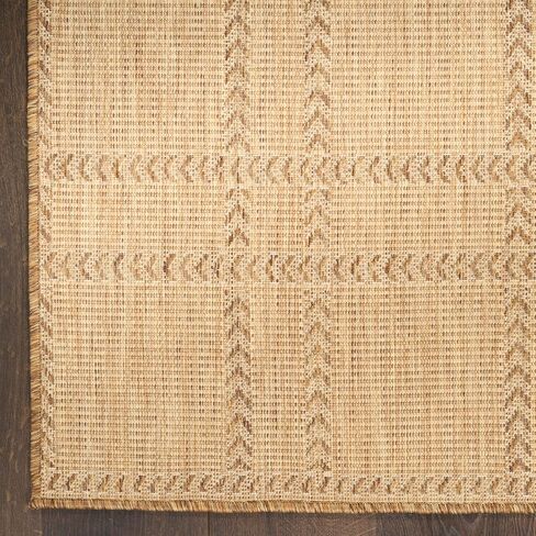 Nourison Home Horizon Indoor/Outdoor Green 8' x 10' Area Rug - Easy Clean, Non Shedding, Bed Room, Living Room, Dining Room, Kitchen (8' x 10') in Kuwait