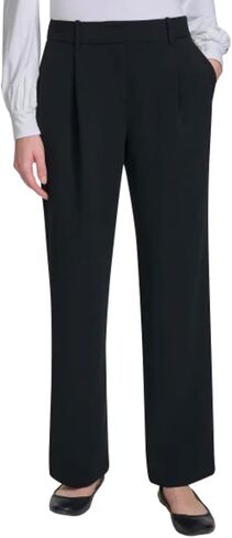 DKNY Women's Stretch High Rise Wide Leg Pant in Saudi Arabia