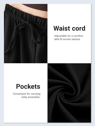 Women' s Wide Leg Pants with Elastic Waistband, Soft Lounge Straight Leg Bottoms for Cozy Daily Wear Autumn Winter in Kuwait