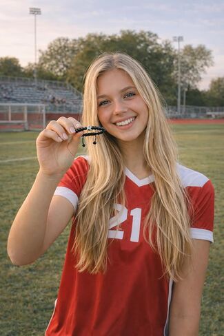 VIY Personal Card Soccer bracelet, Soccer gifts for team, Senior night gifts for players, lovers, coach, daughter, mom, friends, team gift in Kuwait