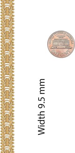 LIFETIME JEWELRY 9.5mm Designer Mesh Ladies Bracelet 24k Gold Plated for Women in Kuwait