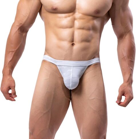 Bulge Enhancing Underwear Micro Bikini Mesh Low Rise Briefs | Breathable Underpants, Soft Swimwear in Kuwait