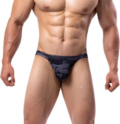 Bulge Enhancing Underwear Micro Bikini Mesh Low Rise Briefs | Breathable Underpants, Soft Swimwear in Kuwait