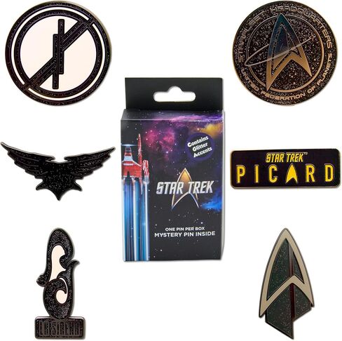 سلسلة Star Trek Mystery Enamel Pin Blind Box، أو مقر Starfleet، أو شعار Picard Title، أو La Sirena Insignia، أو The Raptor's Wings Insignia، أو Starfleet Insignia، أو The Fenris Rangers Insignia in Kuwait