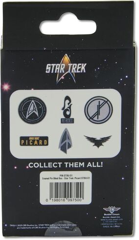 سلسلة Star Trek Mystery Enamel Pin Blind Box، أو مقر Starfleet، أو شعار Picard Title، أو La Sirena Insignia، أو The Raptor's Wings Insignia، أو Starfleet Insignia، أو The Fenris Rangers Insignia in Kuwait