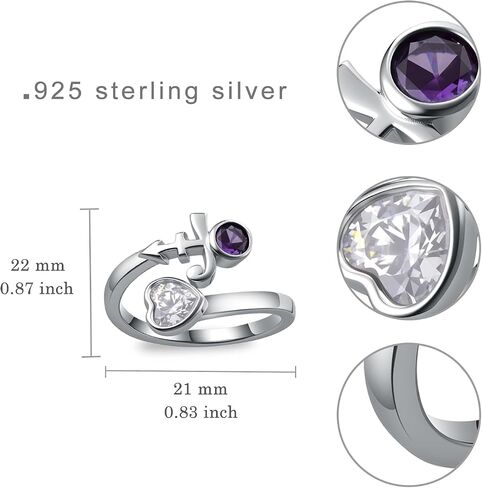 Prince Symbol Ring 925 Sterling Silver Adjustable Prince Ring Jewelry Gifts for Men Women Lover in Saudi Arabia