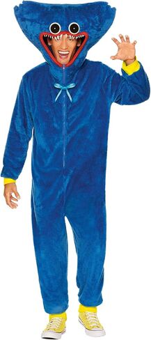 Spirit Halloween Poppy Playtime Adult Huggy Wuggy Costume | Officially Licensed | Gaming Costumes in Saudi Arabia