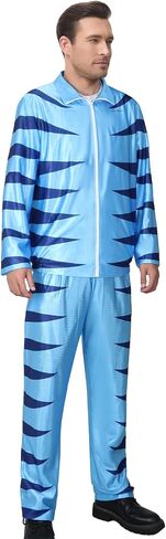 Phil Weston Costume Football Coach Blue Tigers Jacket Kick and Scream Tracksuit Soccer Sportswear Training in Saudi Arabia