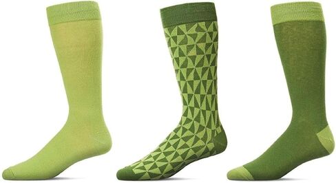MeMoi Kaleidotones Cotton Blend Crew Sock 3 Pack in Kuwait