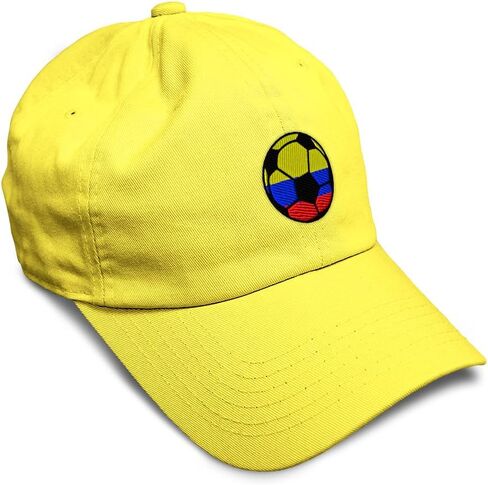 Soft Baseball Hat Embroidered Dad Hat Colombia Soccer Ball Flag Men & Ladies Baseball Cap Cotton in Kuwait