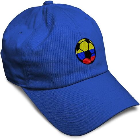 Soft Baseball Hat Embroidered Dad Hat Colombia Soccer Ball Flag Men & Ladies Baseball Cap Cotton in Kuwait