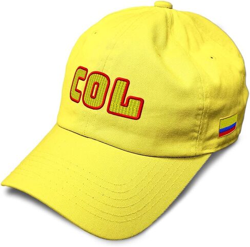 Soft Baseball Hat Embroidered Dad Hat Colombia Soccer Ball Flag Men & Ladies Baseball Cap Cotton in Kuwait
