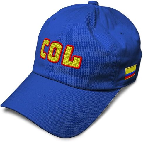 Soft Baseball Hat Embroidered Dad Hat Colombia Soccer Ball Flag Men & Ladies Baseball Cap Cotton in Kuwait