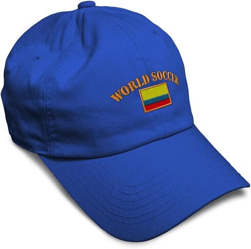 Soft Baseball Hat Embroidered Dad Hat Colombia Soccer Ball Flag Men & Ladies Baseball Cap Cotton in Kuwait