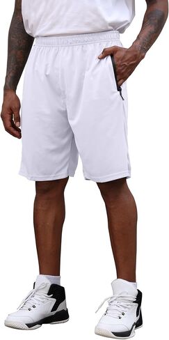 BUYJYA 3 Pack Men's Athletic Running Shorts Gym Basketball Lightweight Casual in Saudi Arabia