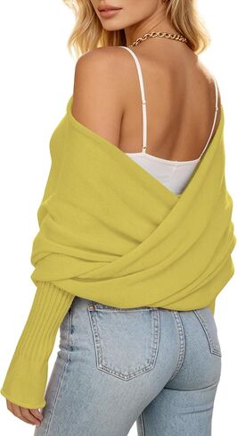Sweater Shawl Wraps for Women Criss Cross Knit Soft Warm Bridal Shrug Bolero Crop Scarf with Sleeves for Fall Winter in Saudi Arabia