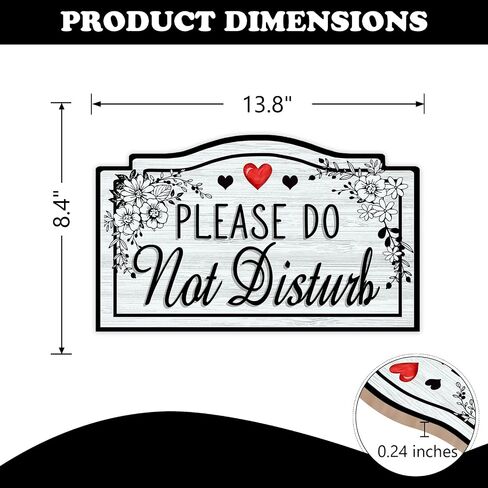 Please Do Not Disturb in Session Door Sign for Therapists, Vintage Floral Therapy Treatment Consultation Wood Plaque Hanger, Retro Business Office Meeting Room Wooden Wreath Wall Hanging Decor in Kuwait