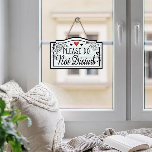 Please Do Not Disturb in Session Door Sign for Therapists, Vintage Floral Therapy Treatment Consultation Wood Plaque Hanger, Retro Business Office Meeting Room Wooden Wreath Wall Hanging Decor in Kuwait
