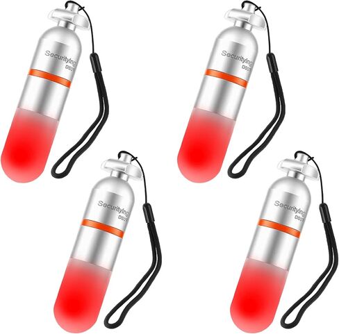 4Pcs Scuba Dive Strobe Signal Light, Mini Tank Light Night Dive Marker Light, Underwater 150M LED Flashing Safety Light Beacon Diving Light with AAA Battery -White in Kuwait