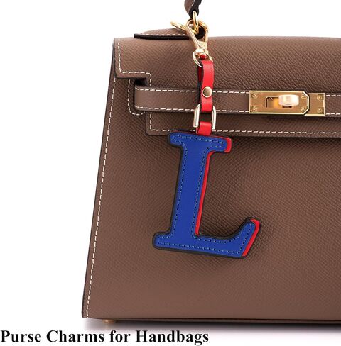 Keychain for Women - Personalized Initial Letter Keychain, Cute Leather Wristlet & Bag Charm for Purses in Saudi Arabia